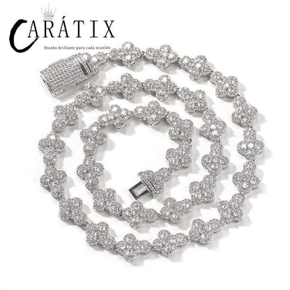 CARÁTIX Iced Out 5A CZ Cross Link Chain Bracelet for Men & Women - CaratixJewelry