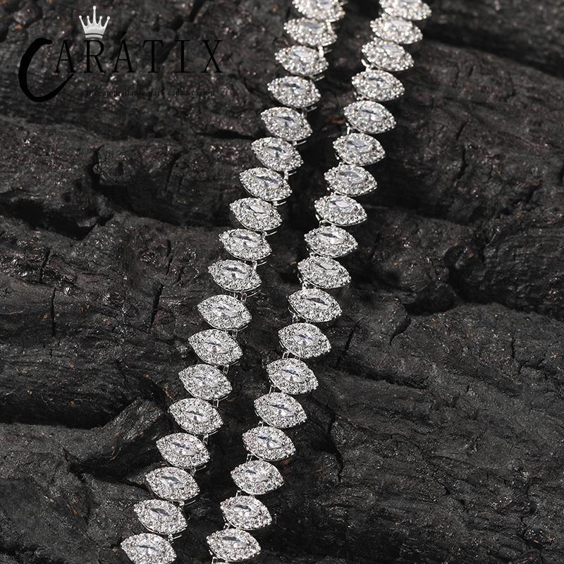 CARÁTIX Iced Out CZ Eyes Link Chain Necklace for Men & Women - CaratixJewelry