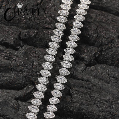 CARÁTIX Iced Out CZ Eyes Link Chain Necklace for Men & Women - CaratixJewelry