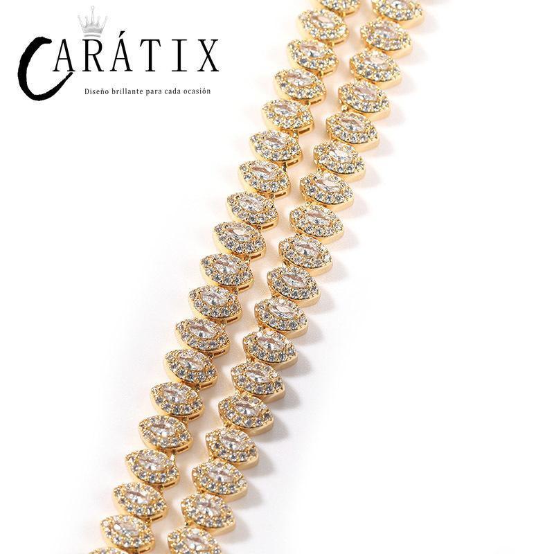 CARÁTIX Iced Out CZ Eyes Link Chain Necklace for Men & Women - CaratixJewelry