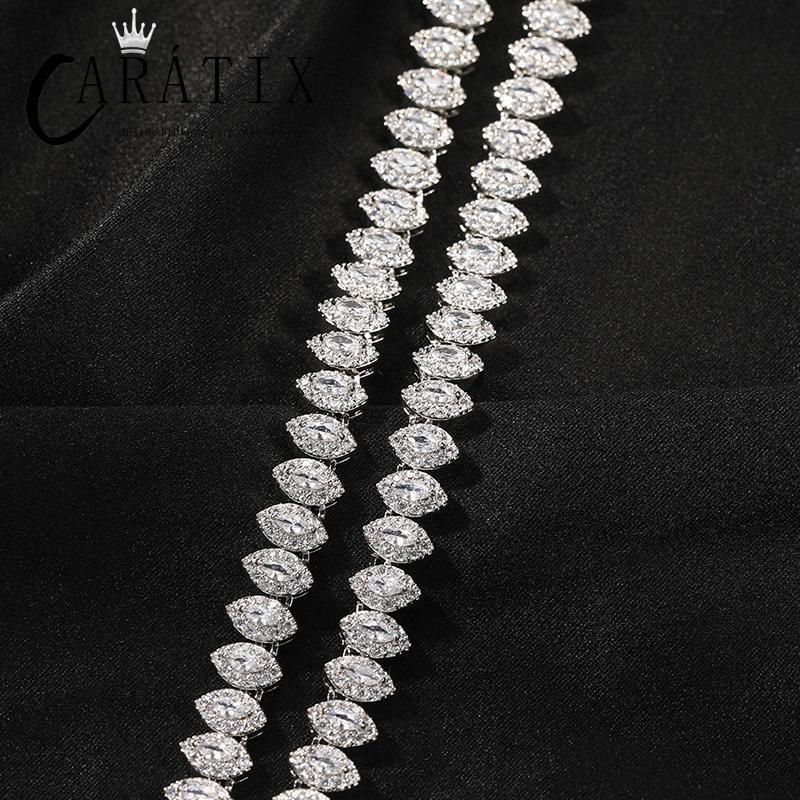 CARÁTIX Iced Out CZ Eyes Link Chain Necklace for Men & Women - CaratixJewelry