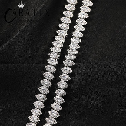 CARÁTIX Iced Out CZ Eyes Link Chain Necklace for Men & Women - CaratixJewelry