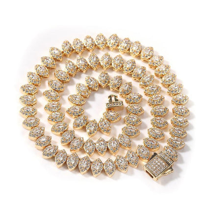 CARÁTIX Iced Out CZ Eyes Link Chain Necklace for Men & Women - CaratixJewelry