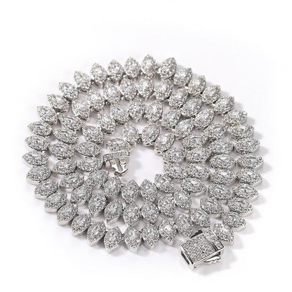 CARÁTIX Iced Out CZ Eyes Link Chain Necklace for Men & Women - CaratixJewelry