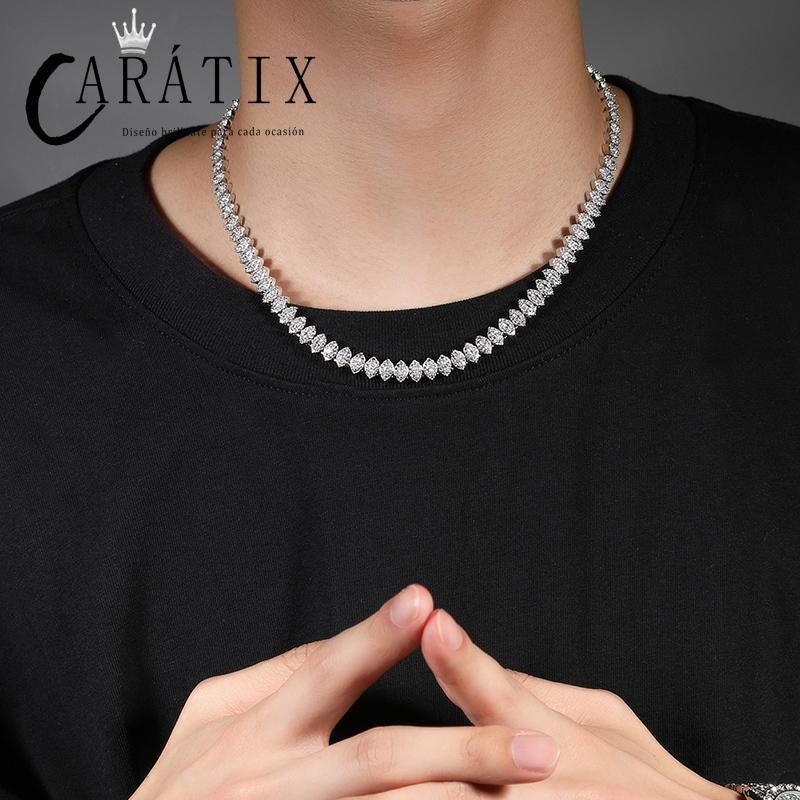 CARÁTIX Iced Out CZ Eyes Link Chain Necklace for Men & Women - CaratixJewelry