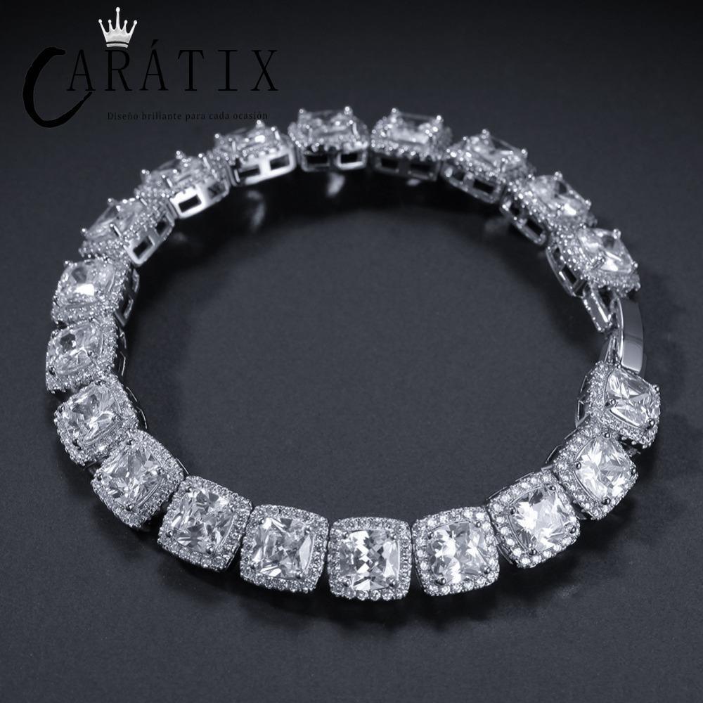 CARÁTIX Iced Out CZ Tennis Chain Choker Necklace for Men & Women - CaratixJewelry