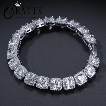 CARÁTIX Iced Out CZ Tennis Chain Choker Necklace for Men & Women - CaratixJewelry