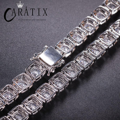CARÁTIX Iced Out CZ Tennis Chain Choker Necklace for Men & Women - CaratixJewelry