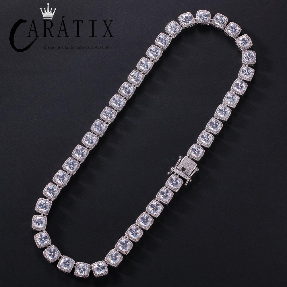 CARÁTIX Iced Out CZ Tennis Chain Choker Necklace for Men & Women - CaratixJewelry