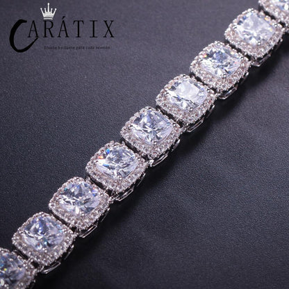 CARÁTIX Iced Out CZ Tennis Chain Choker Necklace for Men & Women - CaratixJewelry