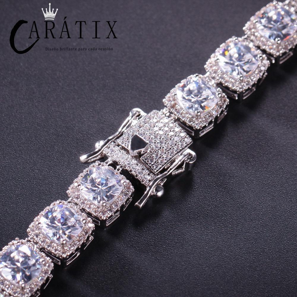 CARÁTIX Iced Out CZ Tennis Chain Choker Necklace for Men & Women - CaratixJewelry