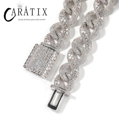 CARÁTIX Infinity Cuban Chain | 5A+ CZ Iced Out Hip Hop Necklace for Men - CaratixJewelry