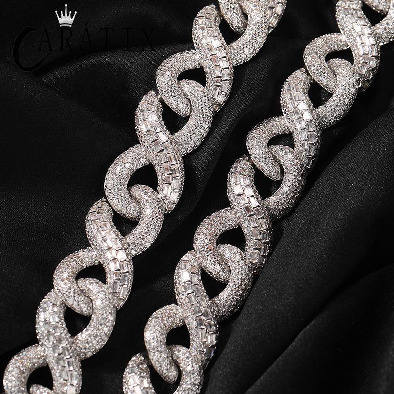 CARÁTIX Infinity Cuban Chain | 5A+ CZ Iced Out Hip Hop Necklace for Men - CaratixJewelry
