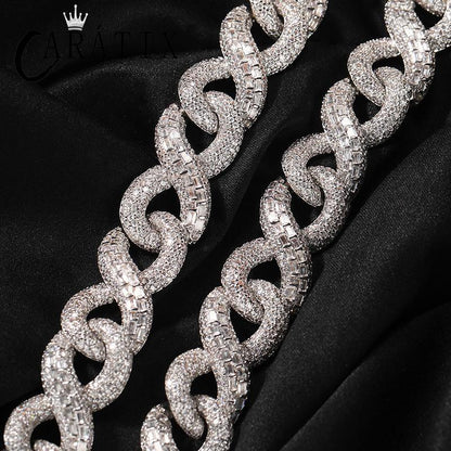 CARÁTIX Infinity Cuban Chain | 5A+ CZ Iced Out Hip Hop Necklace for Men - CaratixJewelry