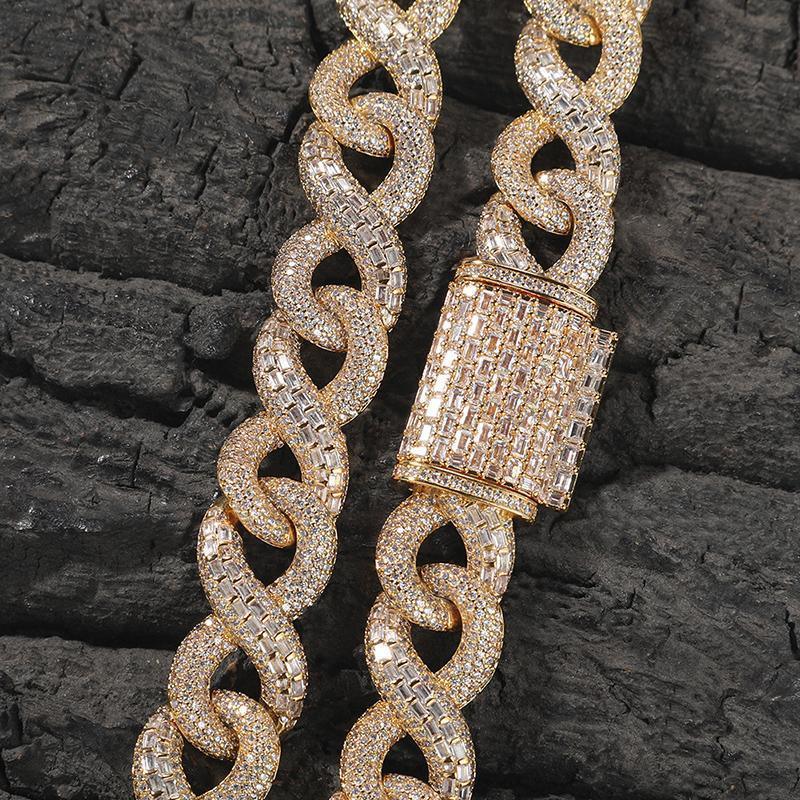 CARÁTIX Infinity Cuban Chain | 5A+ CZ Iced Out Hip Hop Necklace for Men - CaratixJewelry