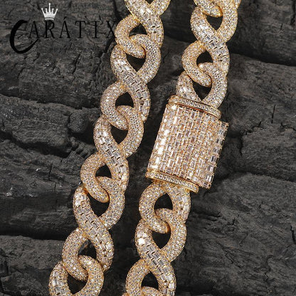 CARÁTIX Infinity Cuban Chain | 5A+ CZ Iced Out Hip Hop Necklace for Men - CaratixJewelry