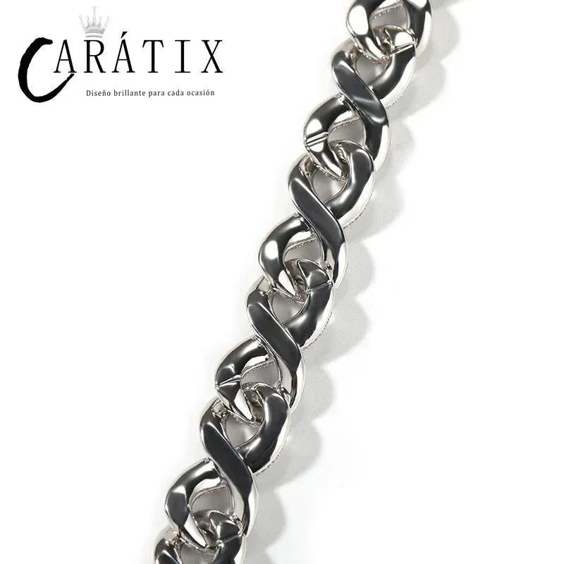 CARÁTIX Infinity Cuban Chain | 5A+ CZ Iced Out Hip Hop Necklace for Men - CaratixJewelry