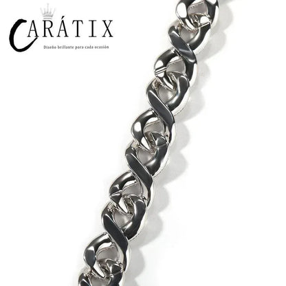 CARÁTIX Infinity Cuban Chain | 5A+ CZ Iced Out Hip Hop Necklace for Men - CaratixJewelry