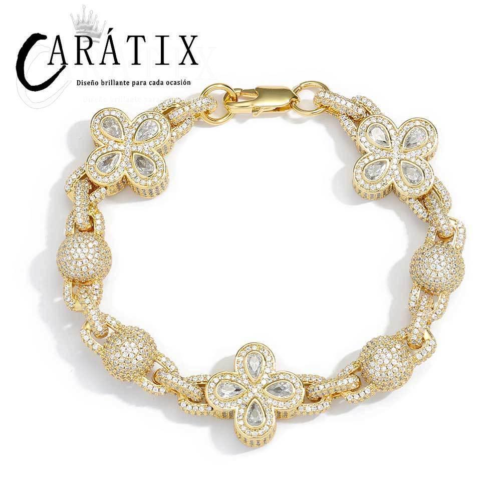 CARÁTIX – Luxury Cross Cuban Chain Bracelet & Necklace Set | Bling CZ Fashion Jewelry for Women - CaratixJewelry