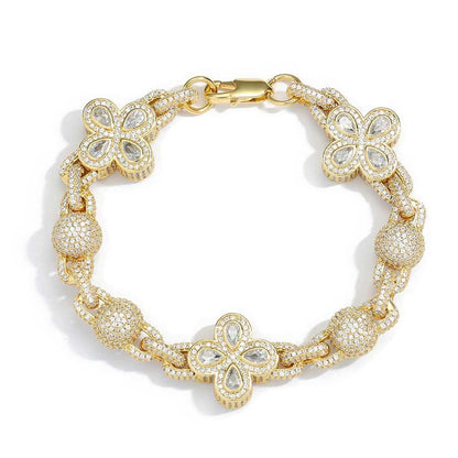 CARÁTIX – Luxury Cross Cuban Chain Bracelet & Necklace Set | Bling CZ Fashion Jewelry for Women - CaratixJewelry