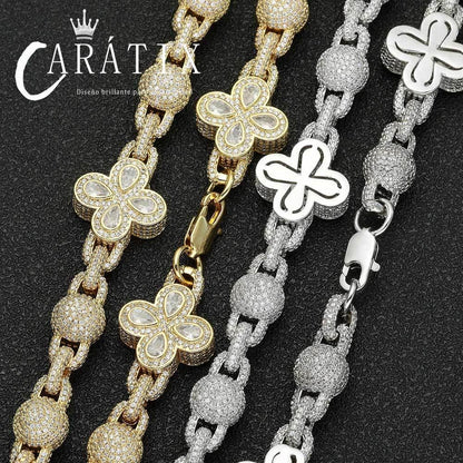CARÁTIX – Luxury Cross Cuban Chain Bracelet & Necklace Set | Bling CZ Fashion Jewelry for Women - CaratixJewelry