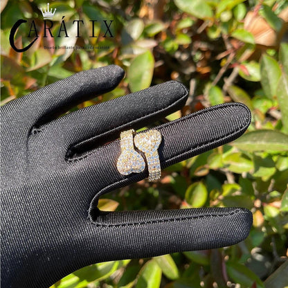 CARÁTIX Open Love Ring | Adjustable Electroplated Hip Hop Fashion Jewelry for Men & Women - CaratixJewelry