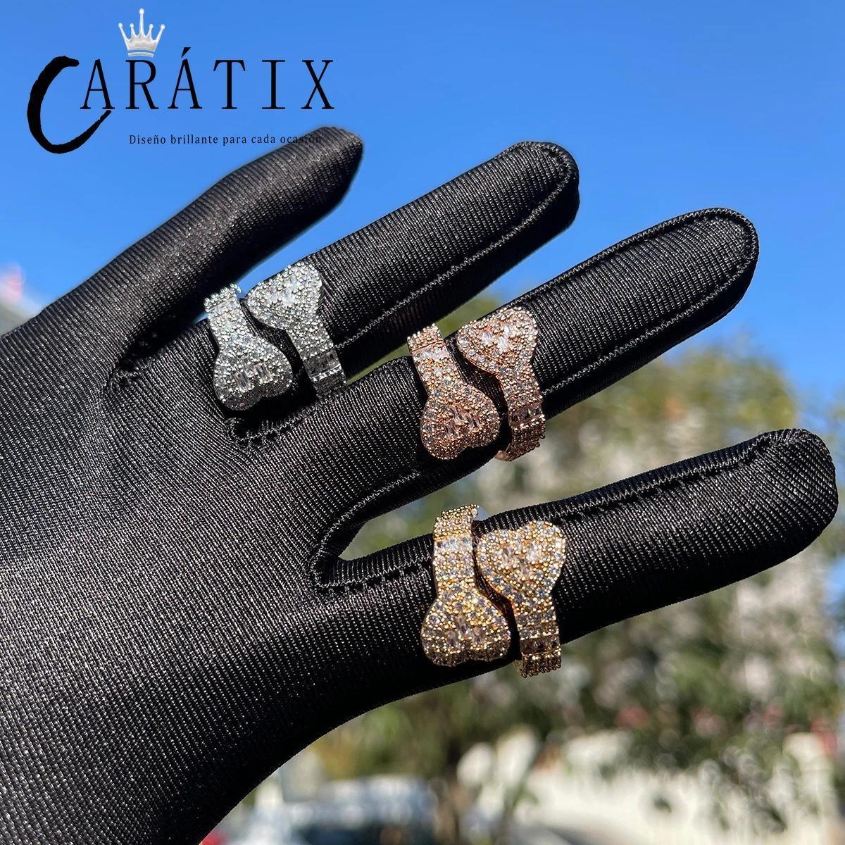 CARÁTIX Open Love Ring | Adjustable Electroplated Hip Hop Fashion Jewelry for Men & Women - CaratixJewelry