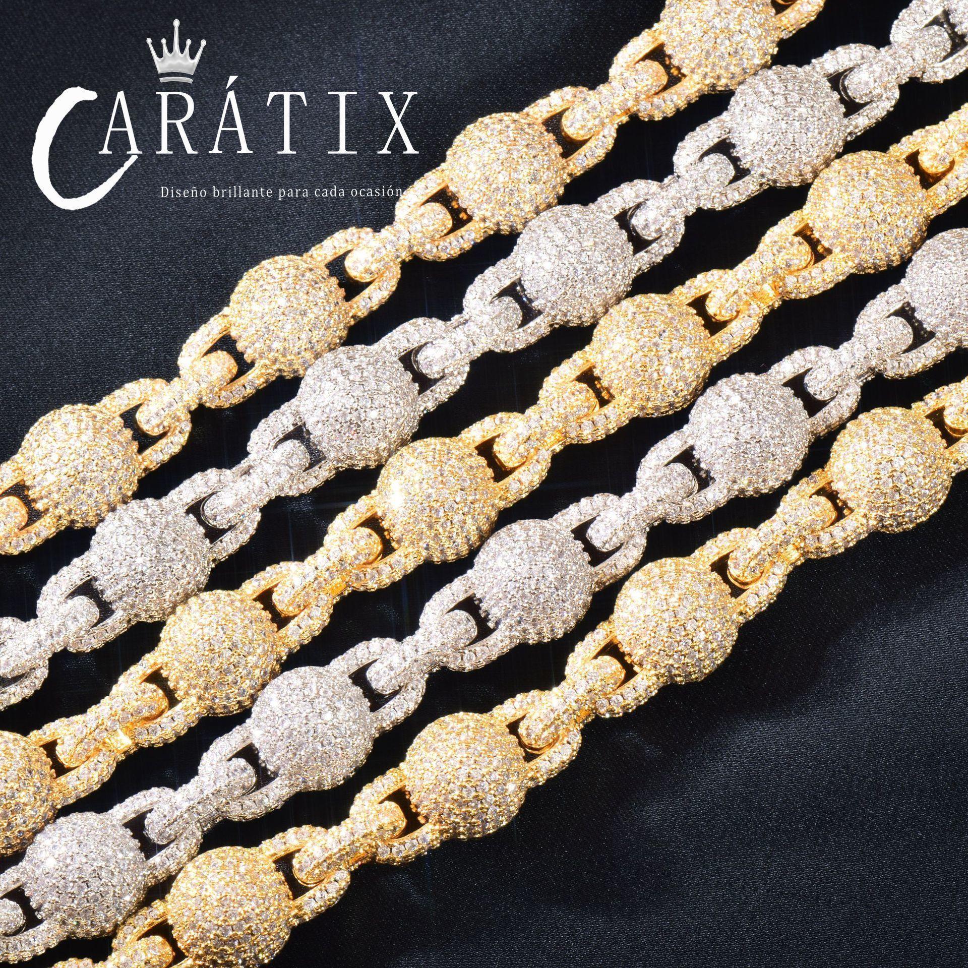 CARÁTIX – Round Bead Sphere Chain Necklace | Hip Hop Street Style Jewelry for Men & Women - CaratixJewelry