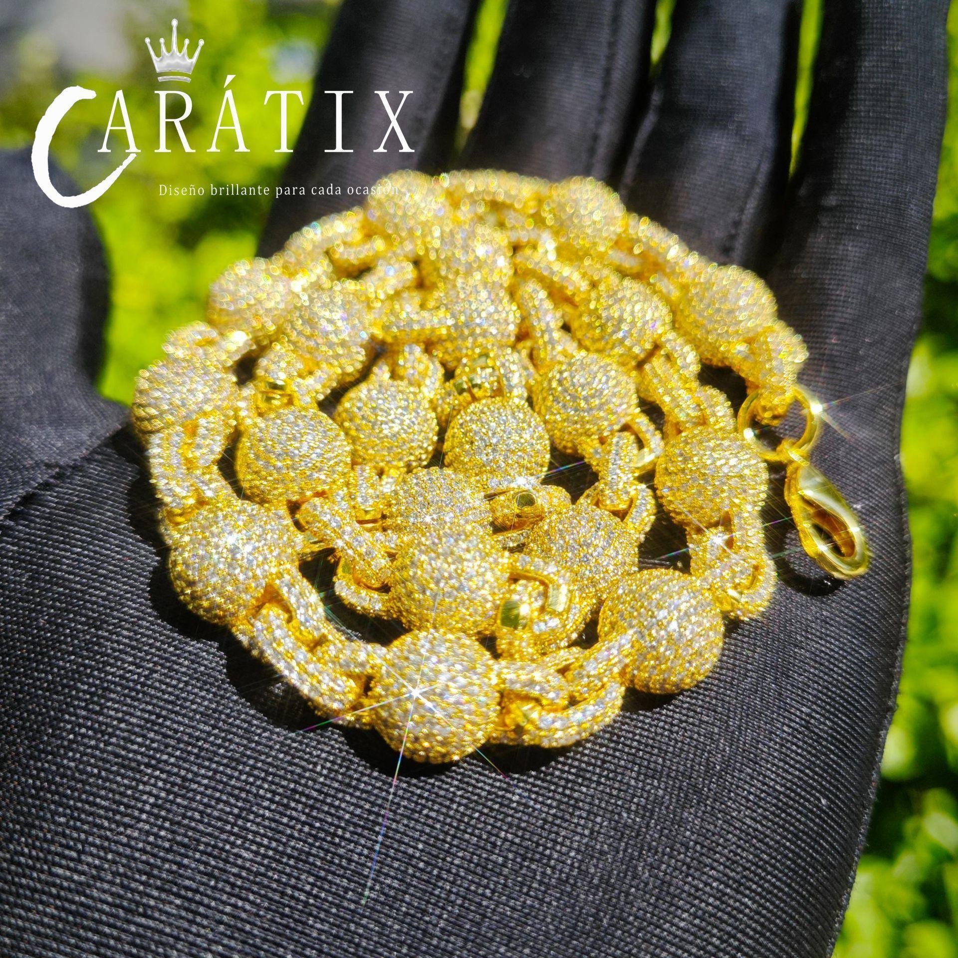 CARÁTIX – Round Bead Sphere Chain Necklace | Hip Hop Street Style Jewelry for Men & Women - CaratixJewelry