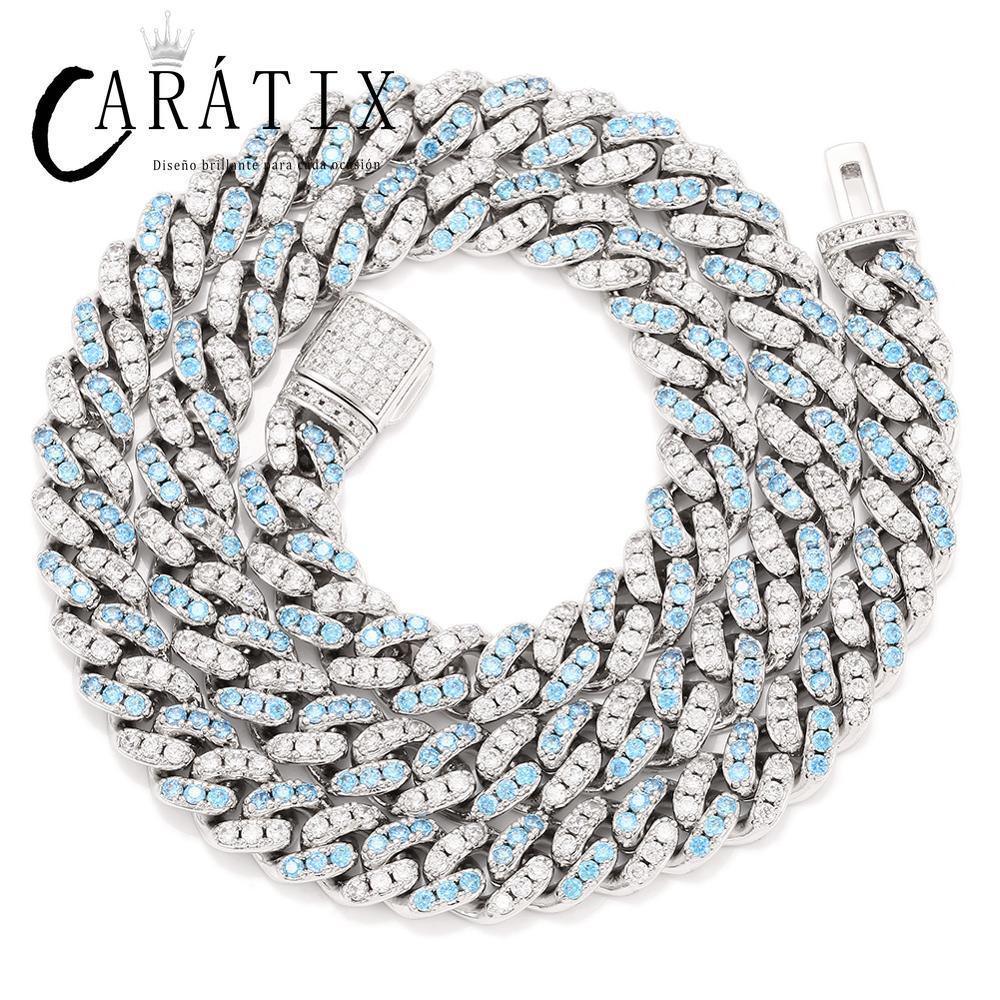 CARÁTIX Round Cuban Miami Chain | AAA CZ Iced Out Prong Set Hip Hop Choker Necklace for Men & Women - CaratixJewelry