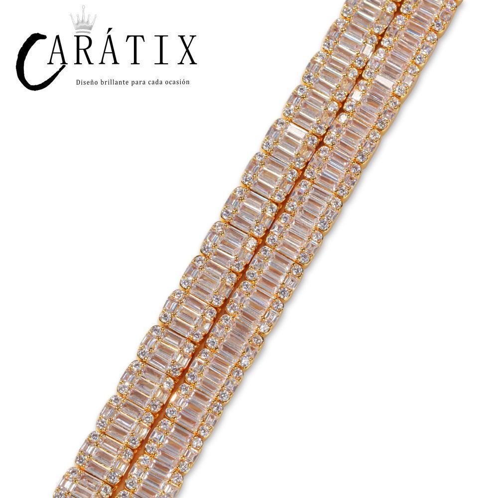 CARÁTIX Square CZ Iced Out Tennis Chain Choker Necklace for Men - CaratixJewelry