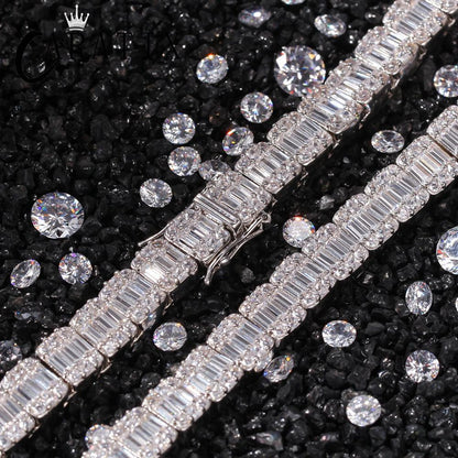 CARÁTIX Square CZ Iced Out Tennis Chain Choker Necklace for Men - CaratixJewelry