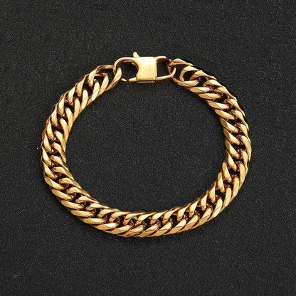 CARÁTIX Stainless Steel Cuban Link Chain Necklace – PVD Plated 7mm/9mm High Polish Miami Hip Hop Jewelry for Men - CaratixJewelry