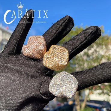 CARÁTIX T-Cross Ring | True Electroplated High Quality Hip Hop Jewelry for Men - CaratixJewelry