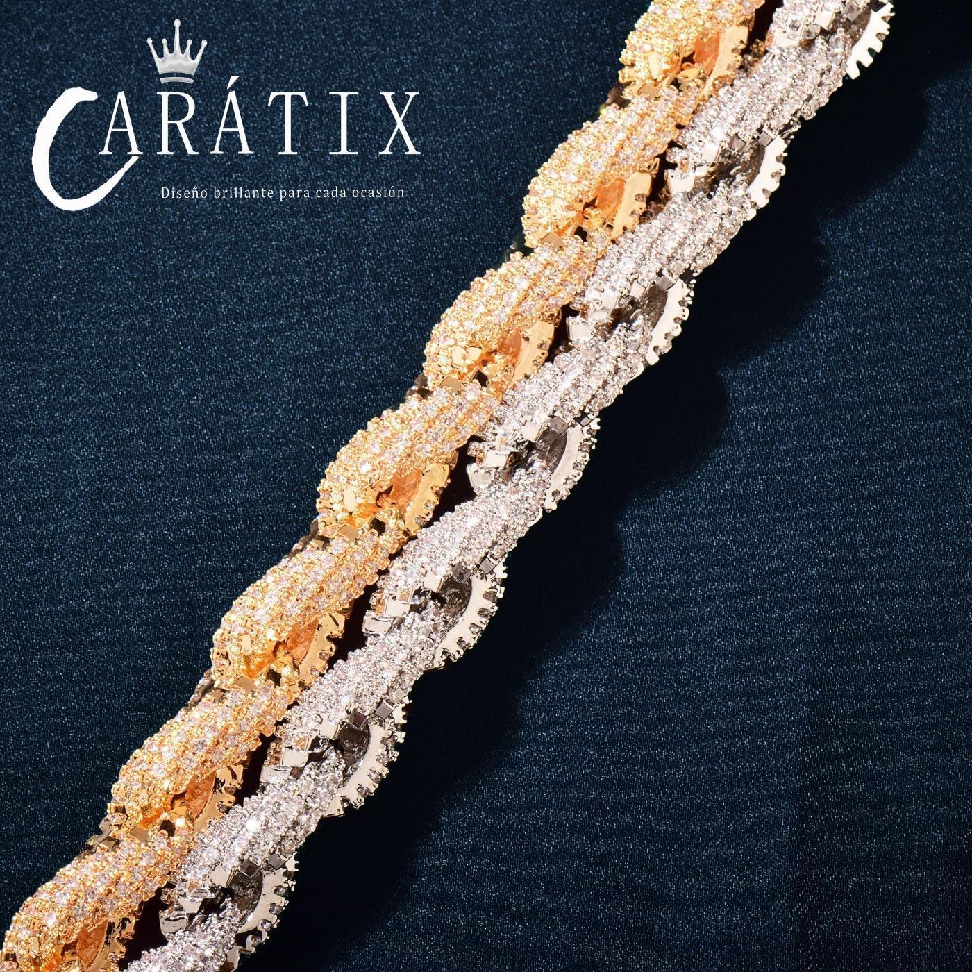 CARÁTIX – Tingjie Hip Hop Twist Necklace | Versatile Personalized Unisex Jewelry - CaratixJewelry