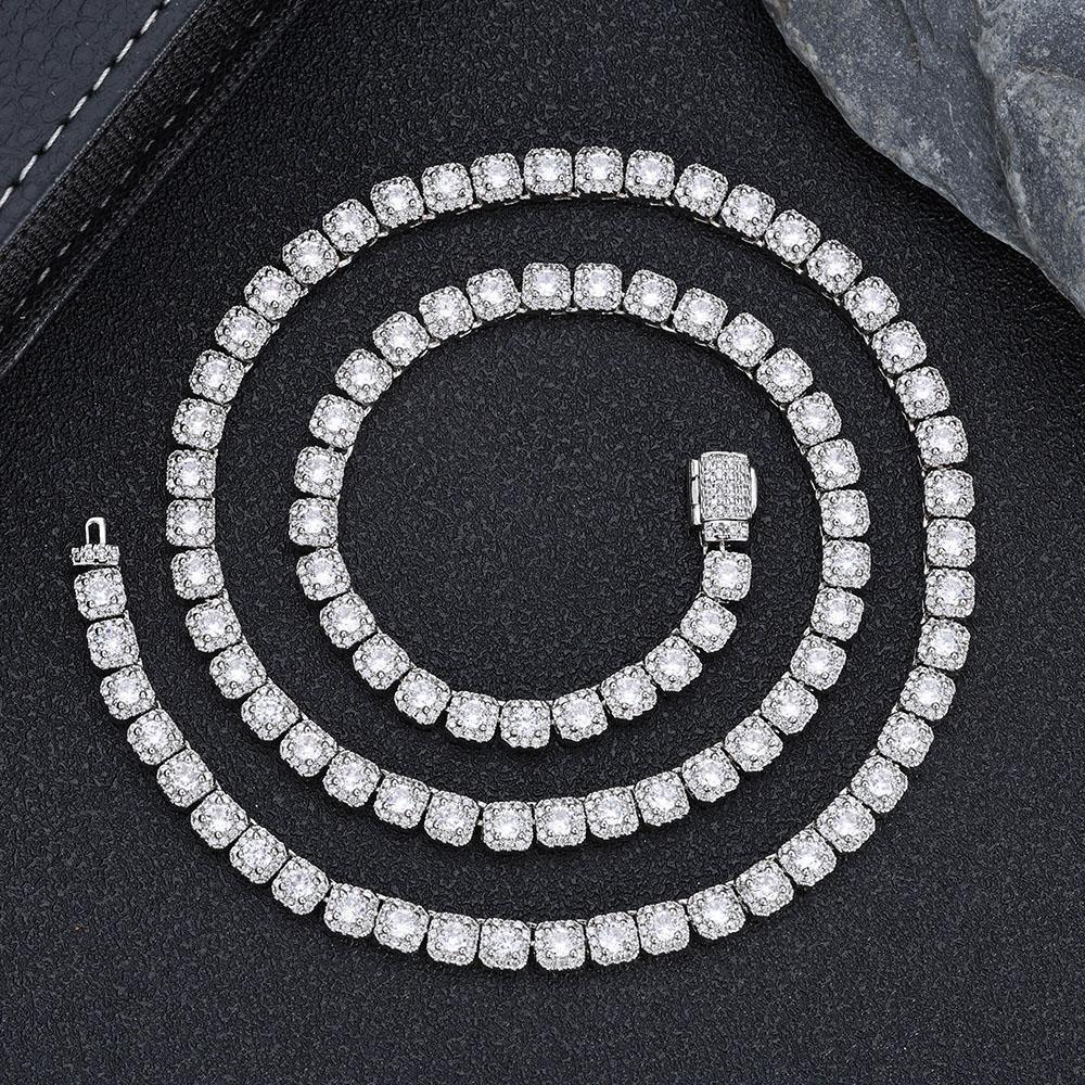 CARÁTIX Women’s AAAAA Zircon Tennis Chain Necklace – Shiny Rock Miami Style Fashion Jewelry - CaratixJewelry