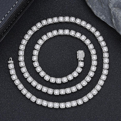 CARÁTIX Women’s AAAAA Zircon Tennis Chain Necklace – Shiny Rock Miami Style Fashion Jewelry - CaratixJewelry