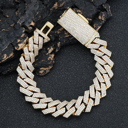 CARÁTIX – 16mm Chunky Cuban Link Chain Necklace | Hip Hop Rock Jewelry for Men & Women