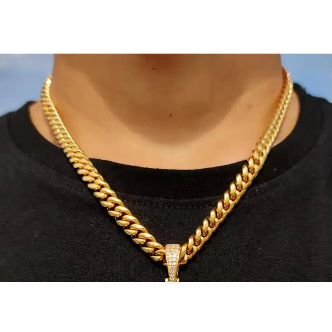 Creative Jesus Thorn Vine Pendant Iced Out Synthetic Moissanite Necklace - CaratixJewelry