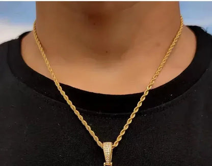 CUC King Crown Bail Memory Picture Pendant Hip Hop Jewelry Iced Out AAA Zircon Custom Circle Frame Necklace For Men Women - CaratixJewelry