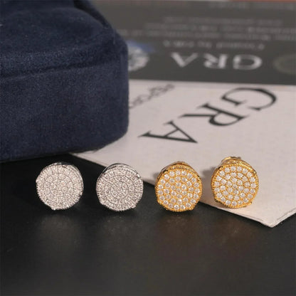 S925 Silver D Color Moissanite Stud Earrings - CaratixJewelry