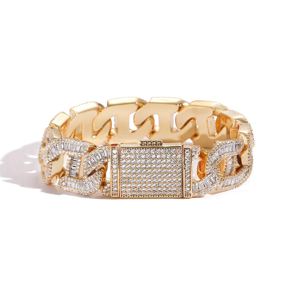 CARÁTIX – 16mm Bling Zircon Pig Nose Cuban Link Chain Necklace | Custom Hip Hop Jewelry for Men