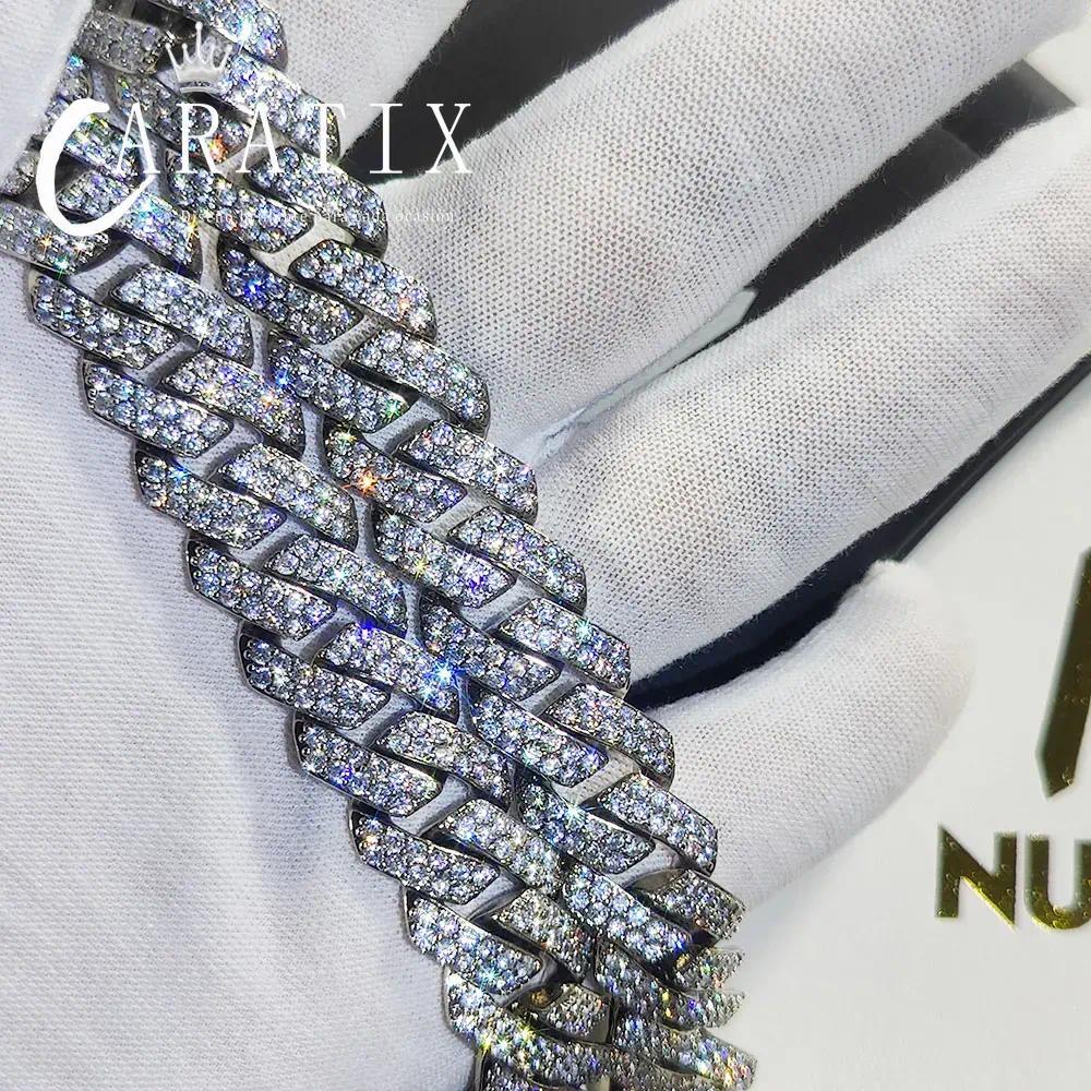 CARÁTIX - 15MM   Chain for Men Women Miami Prong Bling 5A CZ Cuban Chain Necklace Valentine's Day Gift for Men & Girls & Boys Mothers' Day Gift #Springtok