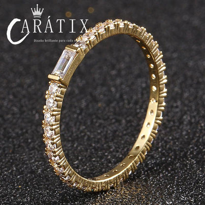 CARÁTIX Square Couple Ring | Plated Unisex Hip Hop Jewelry for Men & Women
