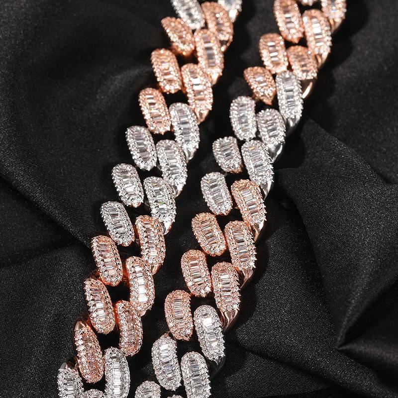 CARÁTIX 15mm Square CZ Cuban Chain | Claw Set Iced Out Hip Hop Necklace for Men (14"-20") - CaratixJewelry