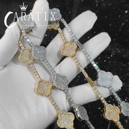 CARÁTIX -  Tennis Necklace  Zircon High Quality Bling Tennis Chain Necklace For Girl  Laser Valentine's Day Gift for Men & Girls & Boys Mothers' Day Gift #Springtok