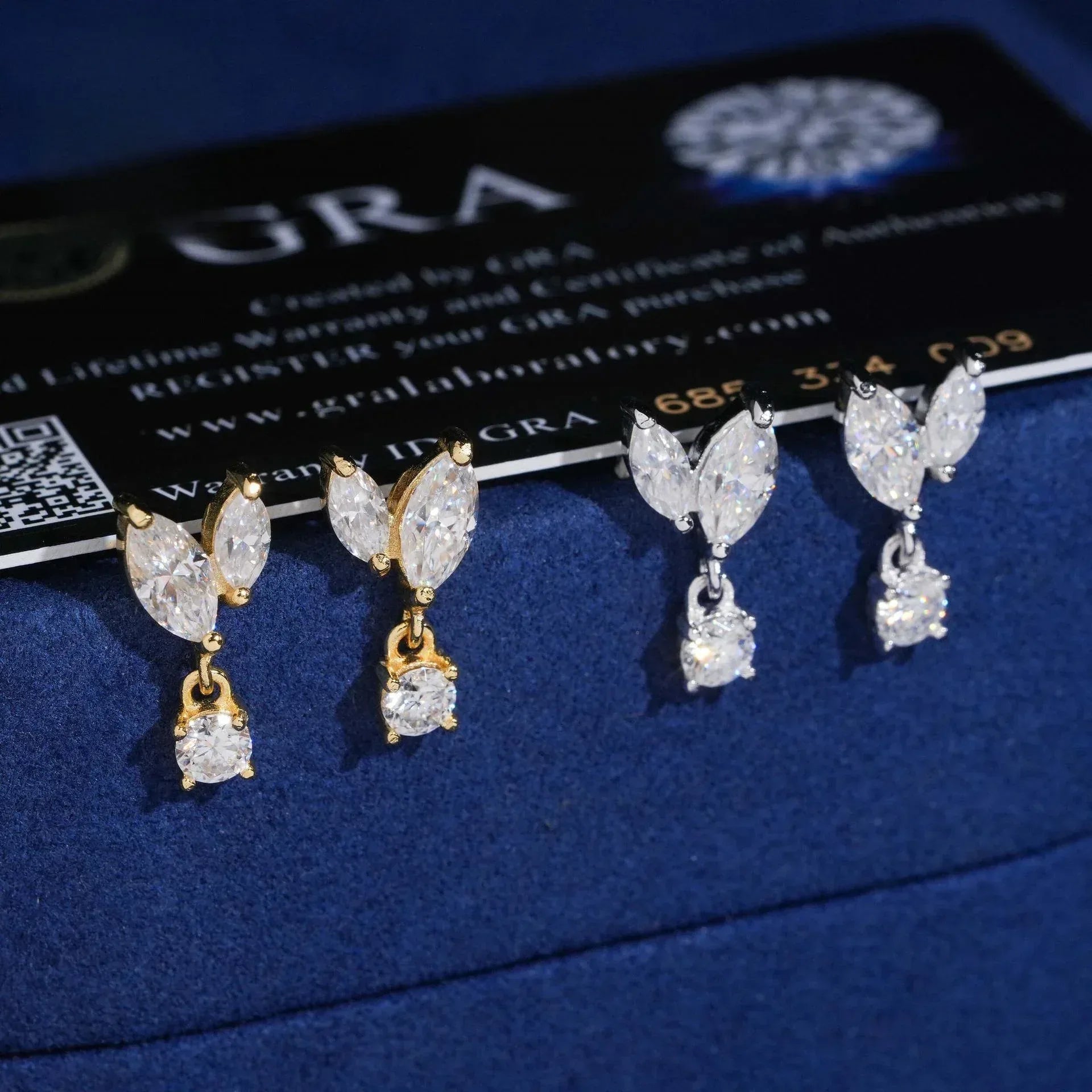 S925 Silver Moissanite Look Earrings for Women - CaratixJewelry