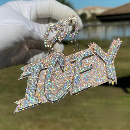 Collar con colgante personalizado con nombre personalizado y texto "CEO Bail"