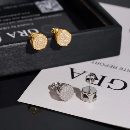 S925 Silver D Color Moissanite Stud Earrings - CaratixJewelry