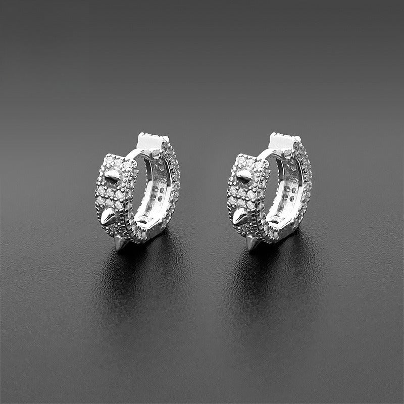 S925 Sterling Silver Moissanite Stud Earrings | D Color VVS1 Diamond Tester Proven | Caratix